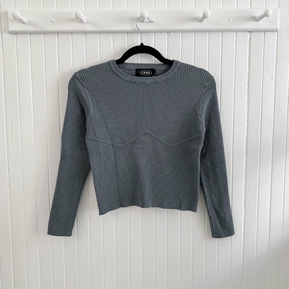 Cider Rib Knitted Top Long Sleeve - Picture 1 of 4